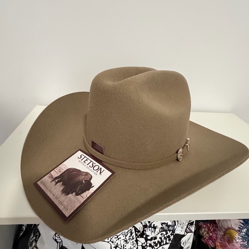 Unisex Stetson Corral Cowboy Hat in Silver Sand size 7 NWT